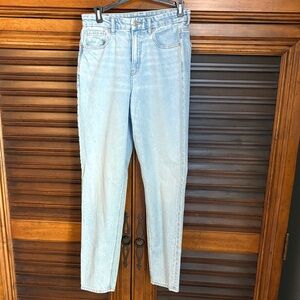 American Eagle Outfitters Light Wash Straight Leg Jeans 6 Long Tall